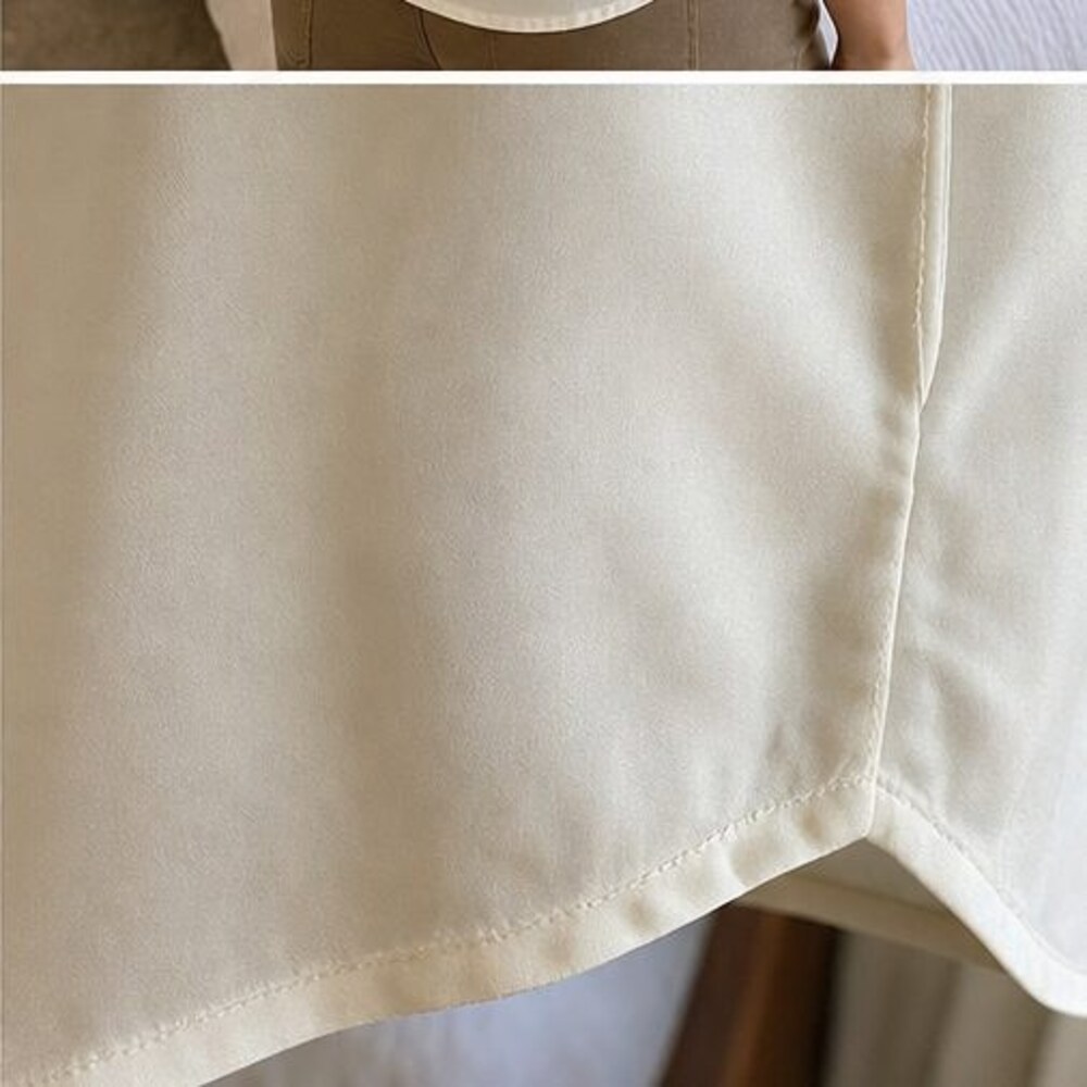 Cream Button Blouse - Picture 6 of 6